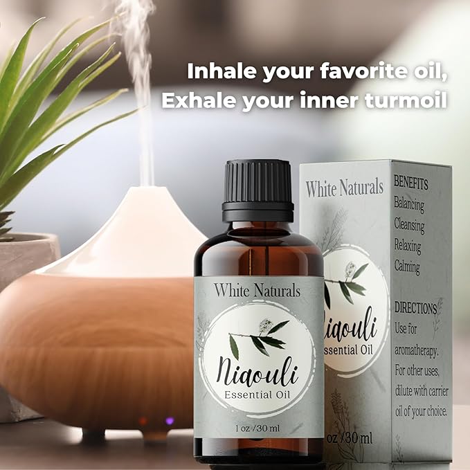 Organic Niaouli Essential Oil - 100% Pure & Natural -Premium Therapeutic Grade with Premium Glass Dropper - Undiluted Natural/Homeopathic Aromatherapy Scented, Great for DIY Candle Making, Massage
