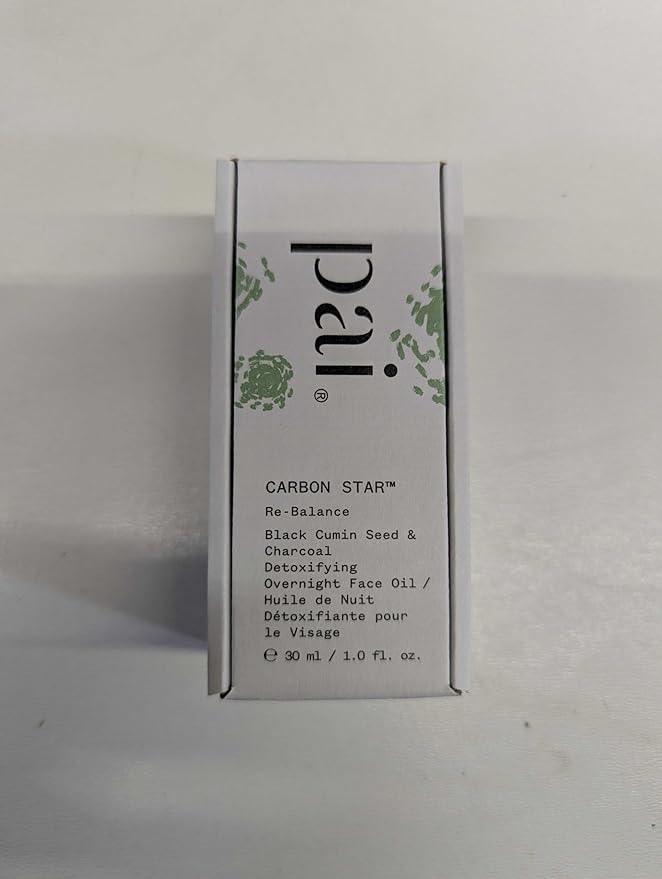 PAI SKINCARE - Organic Carbon Star Detoxifying Overnight Face Oil | Natural, Vegan, Sensitive Skincare (1 fl oz | 30 ml)