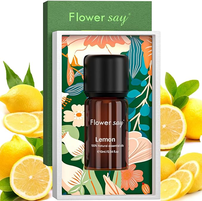 Lemon Essential Oil 0.34Oz - 100% Pure Natural MAX Undiluted Premium Therapeutic Grade Essential Oils for Diffuser/Skin Care/Massage/Hair