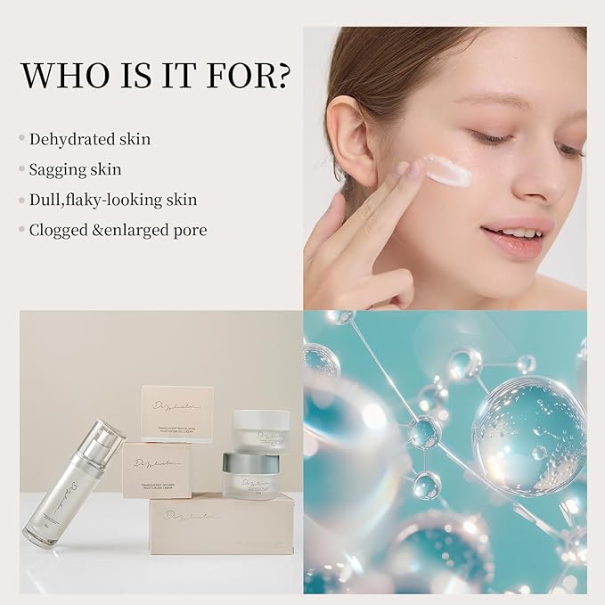 Dazzelslim Moisturizer Face Cream & Facial Serum Set, with Niacinamide, Sea Buckthorn Oil, & Pro-Xylane, Anti Wrinkle Cream, Deeply Hydrates & Smooths Fine Lines, Fragrance-Free, Made in Taiwan