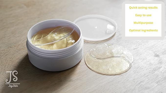 JoySkin Under Eye Patches - 60 Pieces/30 Pairs - Highly Moisturizing - Anti-Wrinkle and Anti-Puffiness - Multiuse - Dark Circle Remover - For All Skin Types, 1.0 Count