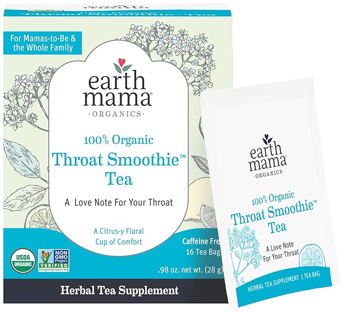 Throat Soothie Tea with Elderflower for Immune Support | Formulated with No Licorice | Safe for Kids & During Pregnancy, 16-Count (Packaging May Vary, 3-Pack)