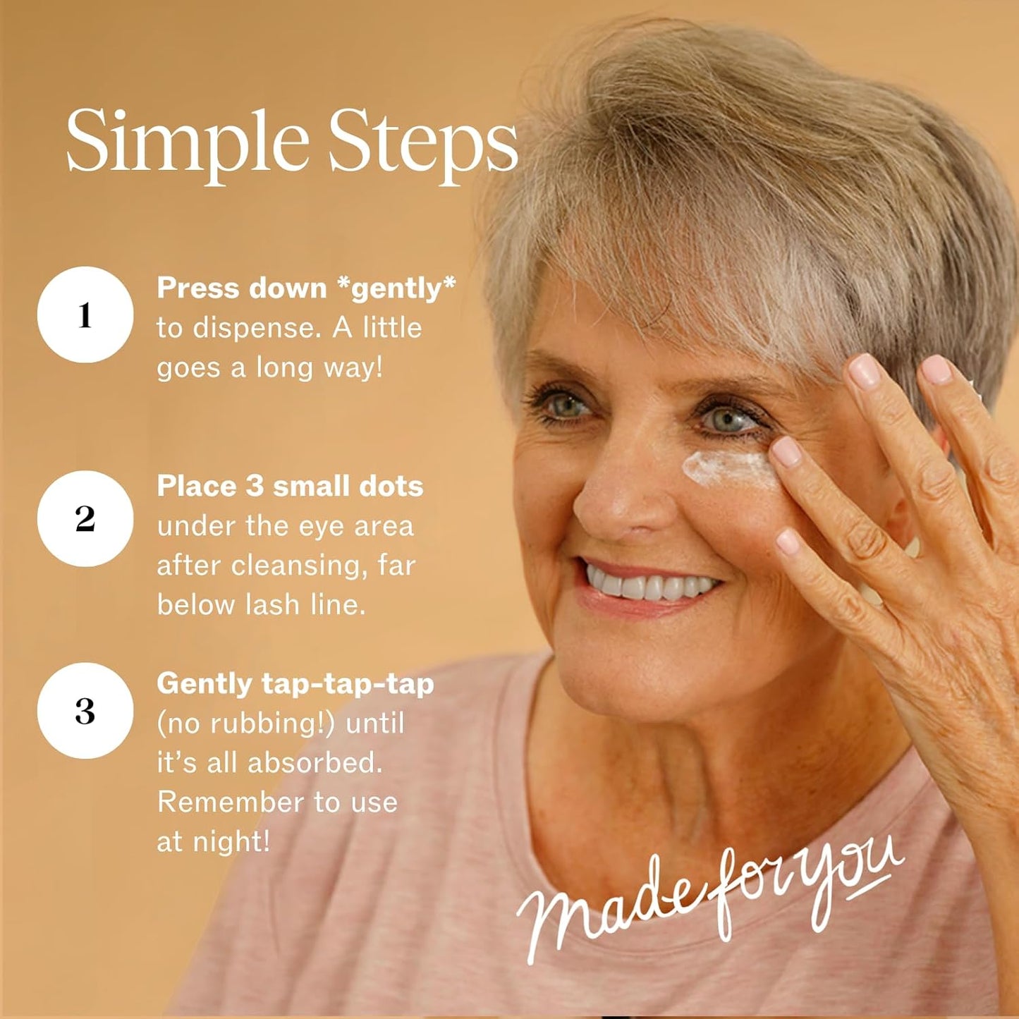 LilyAna Naturals Eye Cream - Eye Cream for Dark Circles and Puffiness, Under Eye Cream, Anti Aging Eye Cream Reduce Fine Lines and Wrinkles (1.0 Ounce, Retinol)