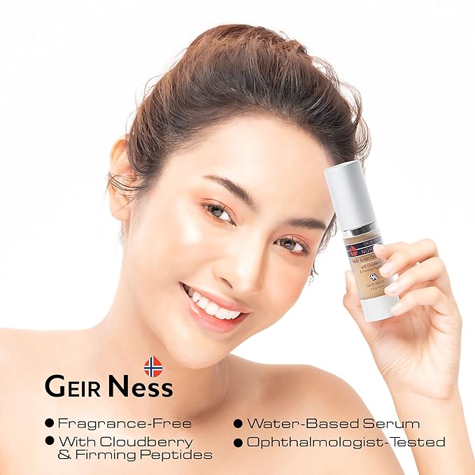 Geir Ness Skin of Norway Multi-Action Eye Serum - Cloudberry & Firming Peptides - Illuminate Dark Circles - For Tired and Puffy Eyes