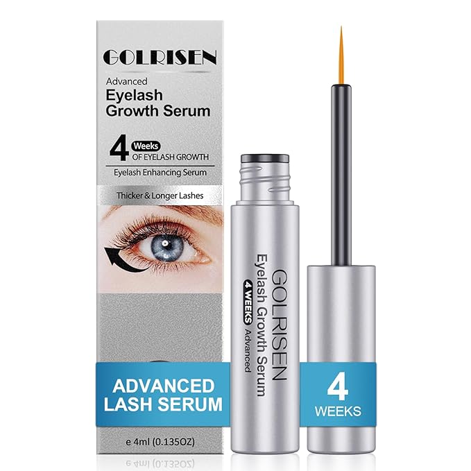Eyelash Growth Serum, Advanced Lash Serum For Eyelash Growth with Myristoyl Pentapeptide-4 Lash Enhancing Serums For Thicker, Longer Lashes (4ml)