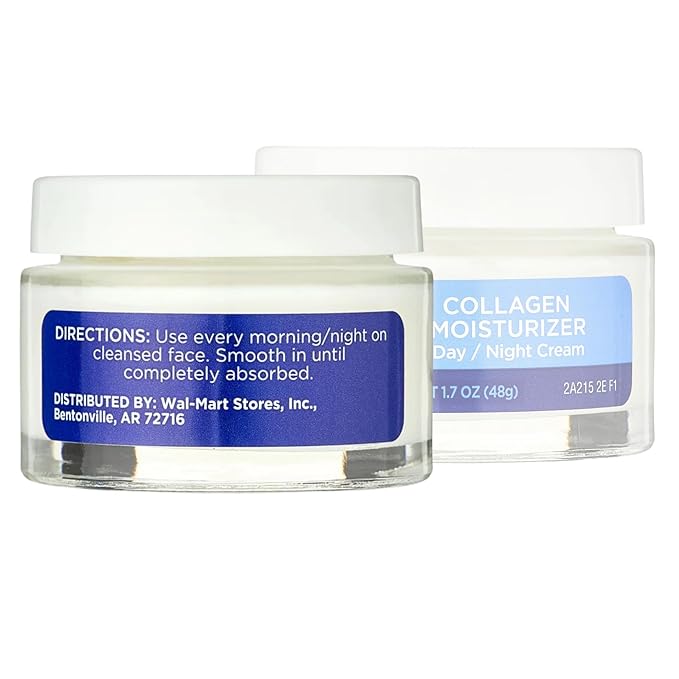 Equate Beauty Collagen Moisturizer Day/Night Cream, Reduce Wrinkles, Face Cream 1.7 oz (Pack of 1)