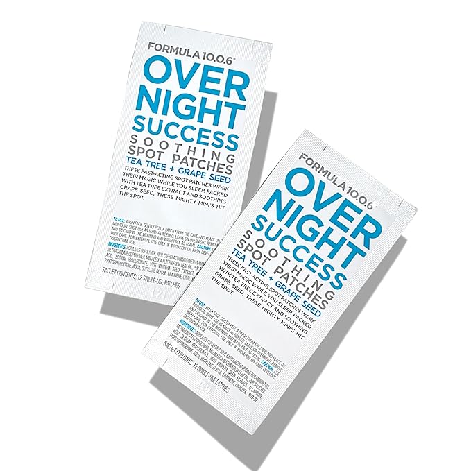 FORMULA 10.0.6 Overnight Success Overnight Soothing Spot Patches 7 sachet with 12 patches each - 84ct