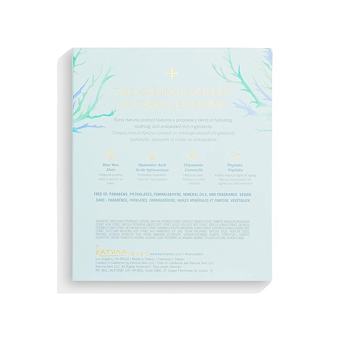 Karuna Skin - Renewal+ Eye Mask | Under Eye Patches for Tired Eyes |Burdock Root & Mushroom Extract | For Puffy Eyes & Fine Lines | 5 per Pack