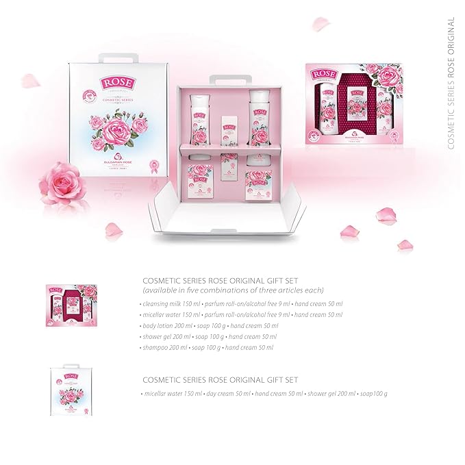 Bulgarian Rose Body Lotion with Natural Rose Oil for Moisturizing and Rejuvenating the Skin,Hydrating Daily Body Lotion for Soft, Smooth Skin, Paraben Free