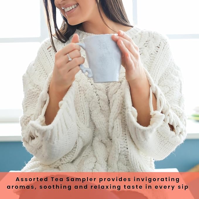 Ceremonie Tea Herbal Variety Pack - Kosher Set - Assorted Sampler With 12 Individually Wrapped Silky Mesh Herbal Bags - Single Serve Pouches