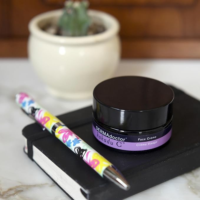 DERMAdoctor Kakadu C Dermatologist Formulated Vitamin C Face Creme, Moisturizing Cream for Dry Dull Skin - 1 oz