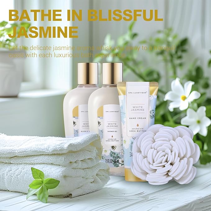 spa luxetique Spa Gift Baskets for Women - Gift Set for Women,15pcs Luxury Relaxing Spa Kit with Bath Bombs, Birthday Gifts Body and Bath Set