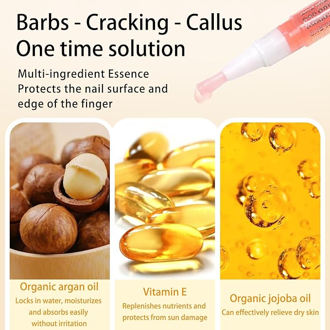 Cuticle Oil KIT 2 Scent (Rose Cherry) Revitalize and Strengthen Your Nails Premium Nail Nutrient Oils Ideal for Home DIY or Nail Salon