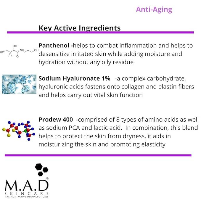 M.A.D Skincare Anti-Aging Youth Transformation Exfoliating Serum 10% AHA