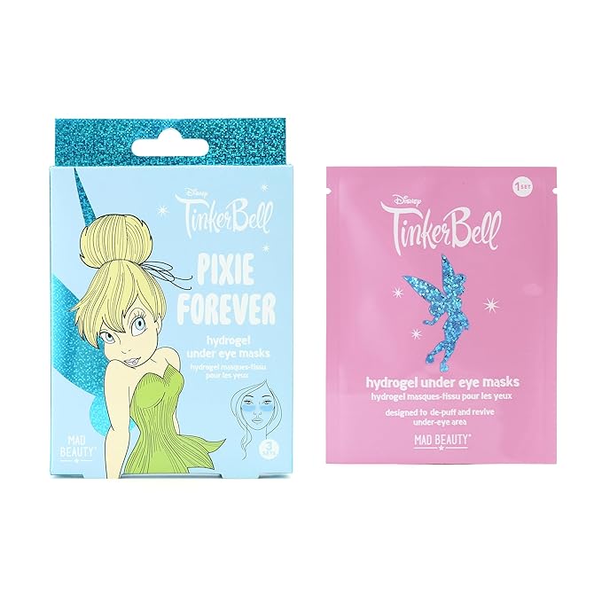 Tinks Pixie Perfection Hydrogel Under Eye Patches Disney Tinkerbell Aloe Vera Hyaluronic Acid Refreshing Soothing Rejuvenating