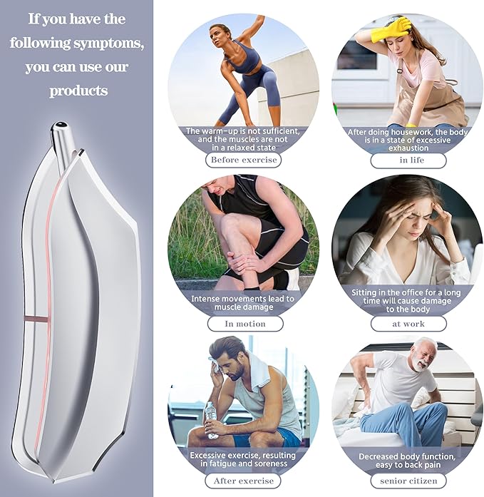 Electric Fascia Knife Scraper Gua Sha Tool, 4 Modes - Red Model + Purple + Blue + Heating + Micro + Vibration - 3-Level Adjustment - USB Charging, Muscle Relaxation Tool, Fascia Massager, Gift