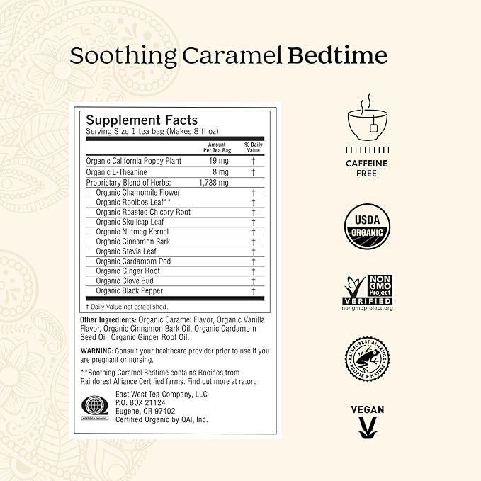 Yogi Tea Stress Relief & Herbal Variety Sampler - 16 Bags per Pack (6 Packs) - Organic Herbal Tea Sampler - Includes Bedtime, Kava Stress Relief, Soothing Caramel Bedtime & More