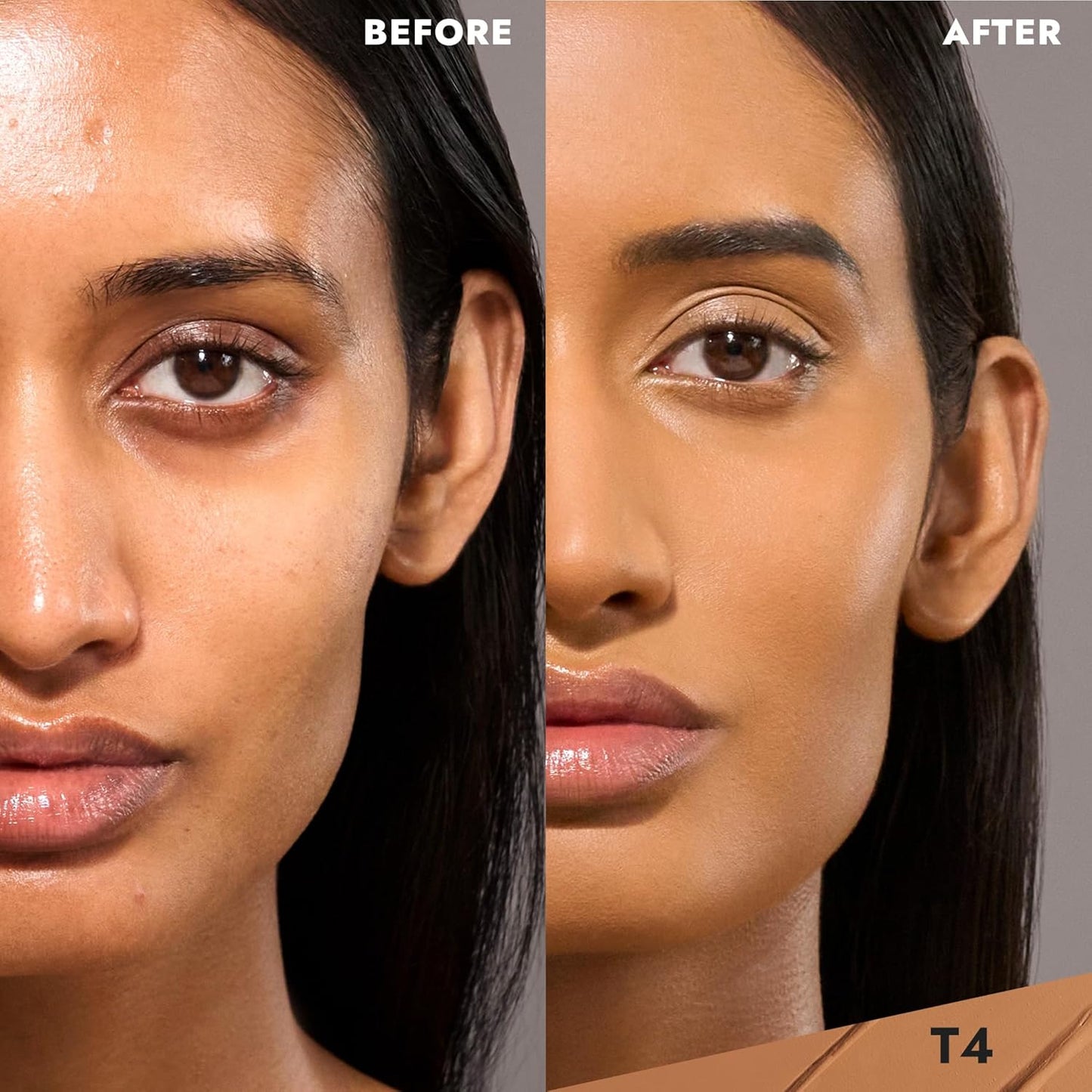 COVER FX Total Cover Cream Foundation - Shade T4 - Buildable Coverage - Natural Finish - Oil-Free - Sweat-Proof