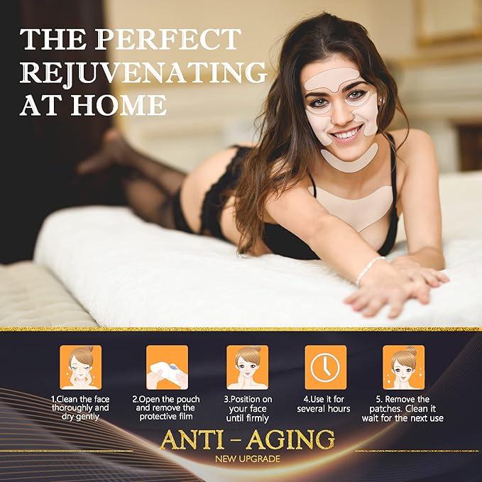 Neck Wrinkle Patches – Reusable Silicone Anti-Wrinkle Pads for Chest, Forehead & Face, Smooth Fine Lines, Frown Lines & Sleep Wrinkles, Overnight Wrinkle Treatment for Women, 11 Pcs