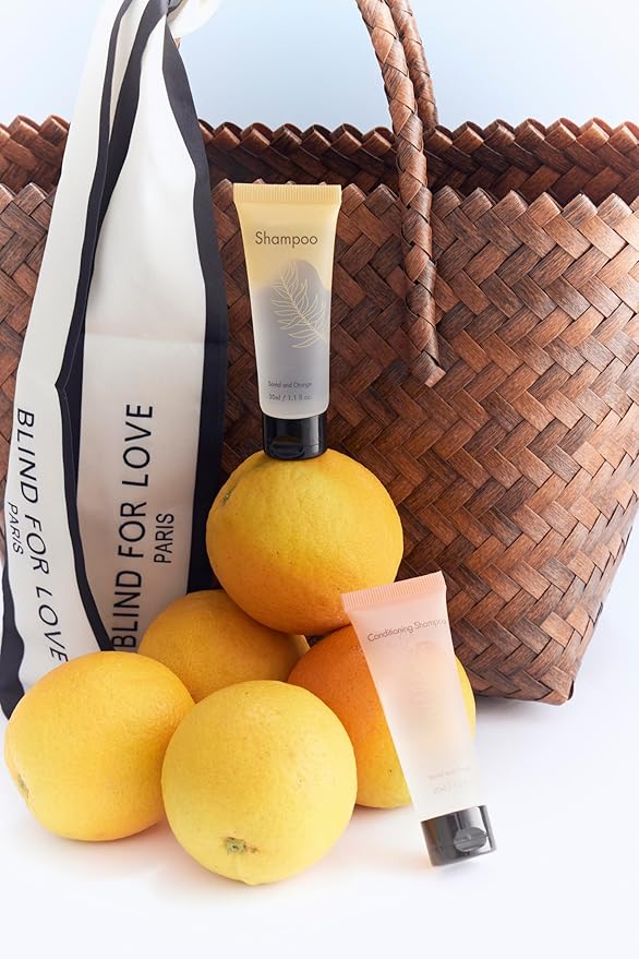 Leak-Proof Travel Size Body Lotion 1.1 Fl.oz/ 30 ml Each 100PCS Bulk Pack Hotel Body Lotion Santal and Orange Scent Amenities and Toiletries for Hospitality