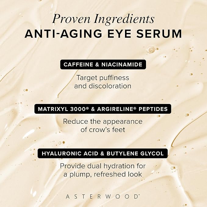 Asterwood Matrixyl 3000 with Argireline Serum 2 oz + Hyaluronic Acid Eye Serum