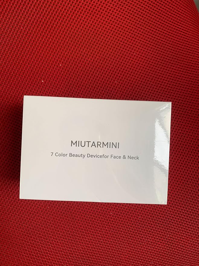 Facial & Neck Massager with Red Light Therapy | 7-Color LED Face Sculpting Wand | at-Home Skincare Tool for Women (Purple)