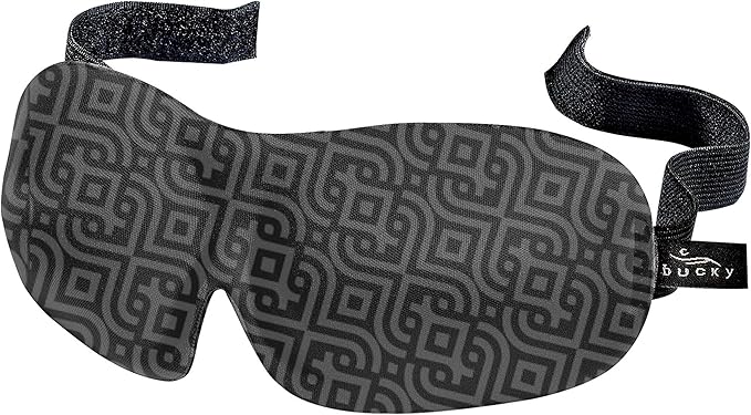 Bucky 40 Blinks No Pressure Printed Eye Mask for Travel & Sleep, Nouveau, One Size