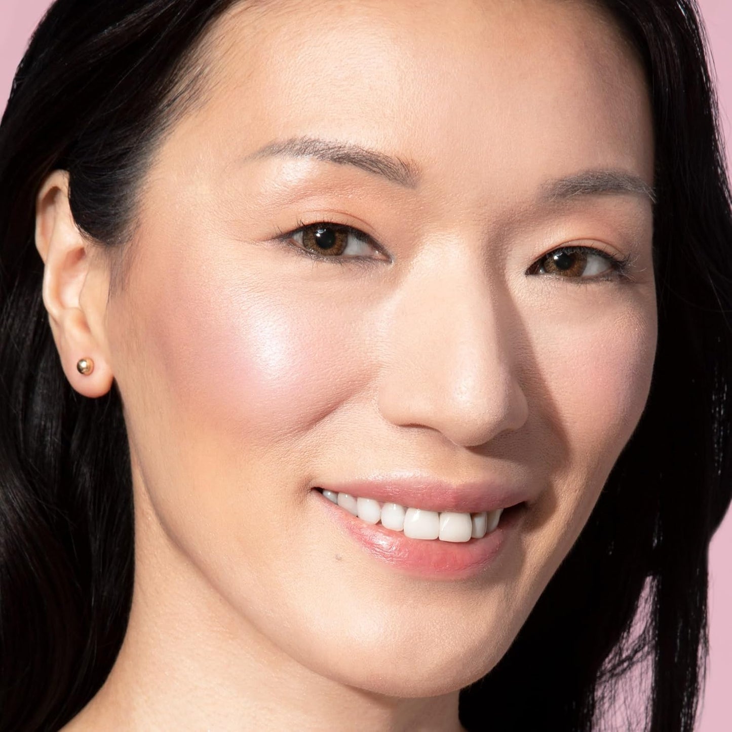 LAURA GELLER NEW YORK Baked Blush-n-Brighten Marbleized Blush - Ethereal Rose - Creamy Lightweight - Natural Finish