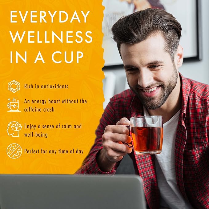 Hawaiian Natural Organic Tropical Fruit Tea Sampler - Green, Black, White Tropical Fruit Tea Blends, Gift Box Set For Special Occasions - 48 Bags