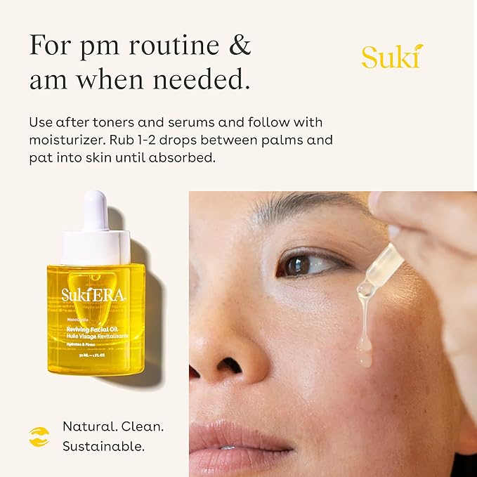 Suki Era Facial Oil, Helps Increase Skin Density, Firmness, and Elasticity, 0.94 Fl Oz
