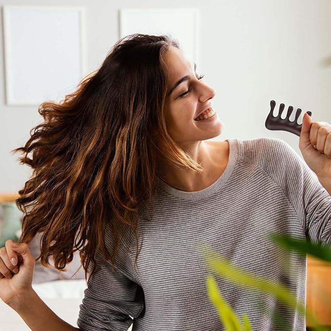 Scalp Gua Sha Comb, Loc Comb for Retwist, Scalp Massage Comb, Wooden Massage Head Comb, Wide Tooth Sandalwood Hair Comb, Wooden Scalp Massager Comb for Women, Men