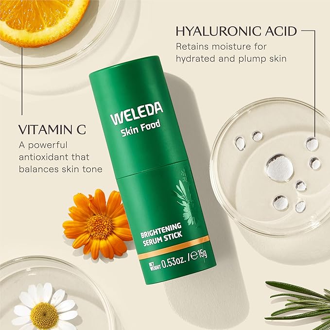 Weleda Skin Food Brightening Serum Stick with Vitamin C and Hyaluronic Acid