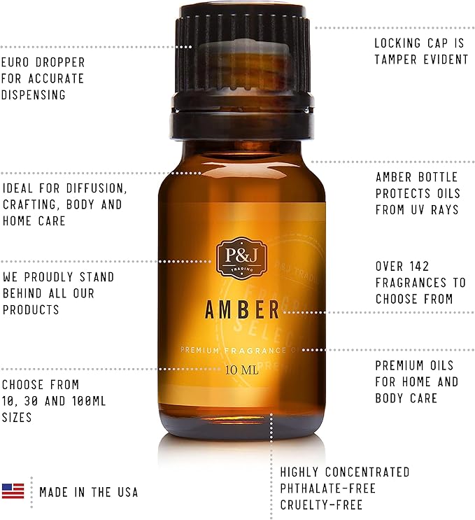 P&J Fragrance Oil Autumn Set | Brown Sugar, Apple, Harvest Spice, Vanilla, Forest Pine, and Snickerdoodle Scents for Candle Making, Freshie Scents, Soap Making Supplies, Diffuser Oil Scents