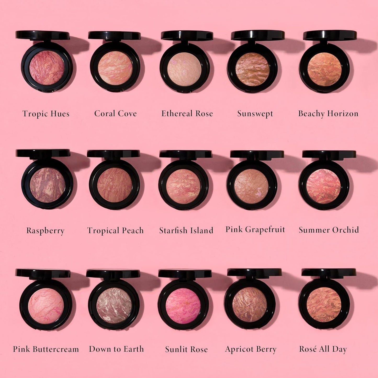 LAURA GELLER NEW YORK Baked Blush-n-Brighten Marbleized Blush - Beachy Horizon - Matte Finish