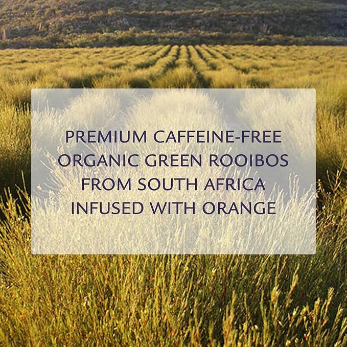 Birdsong Orange Sugarbird: Organic Green Rooibos Herbal Teas, Light and Refreshing Caffeine Free Tea with 100% Natural Sweet Creamy Flavor and Health Benefits, Decaffeinated Honeybush Loose Leaf