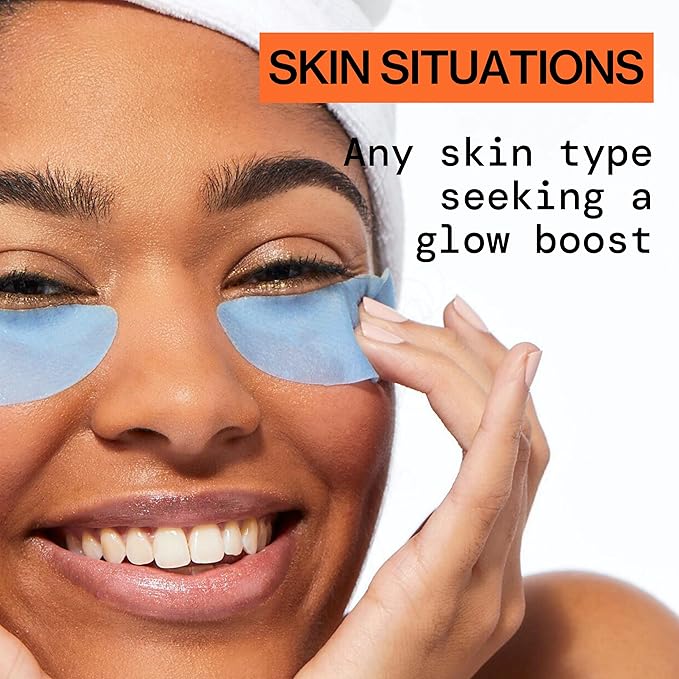 Pacifica Undereye Spot Serum Mask – Bright Eye Vitamin C Mask for Dark Circles & Hydration, Brightening Under Eye Treatment, Vegan & Cruelty-Free, 1 Pack