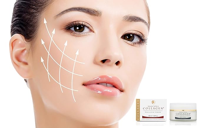 Collagen - Anti-Aging Marine Collagen Face Cream - Firming Moisturizer for Fine Lines & Wrinkles, Day & Night Treatment, All Skin Types, 100 ml. Jar