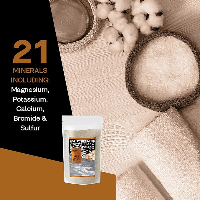Aromasong Raw Dead Sea Salt for Soaking - Minimal Cleaned Bath Salt Soak - 10 Lbs (2 x 5 lb. Bags) Bulk Resealable Pack - Leaves Your Skin Softer Then Epsom Salt