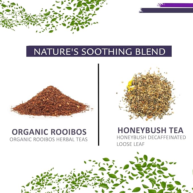 Birdsong Karoo Rooibos: Organic Rooibos Herbal Teas, Light and Refreshing Caffeine Free Tea with 100% Natural Sweet Flavor, South African Honeybush Decaffeinated Loose Leaf