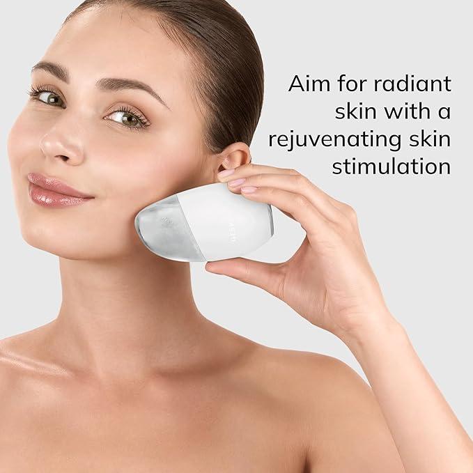 SmartAppGuided™ Cool & Warm Eye & Face Massager | 7 in 1 | Multi Massager | Face & Neck | Battery-free Cooling & Warming | Firms, Relaxes & De-Puffs Skin | Eye-Nose Area Targeted Design