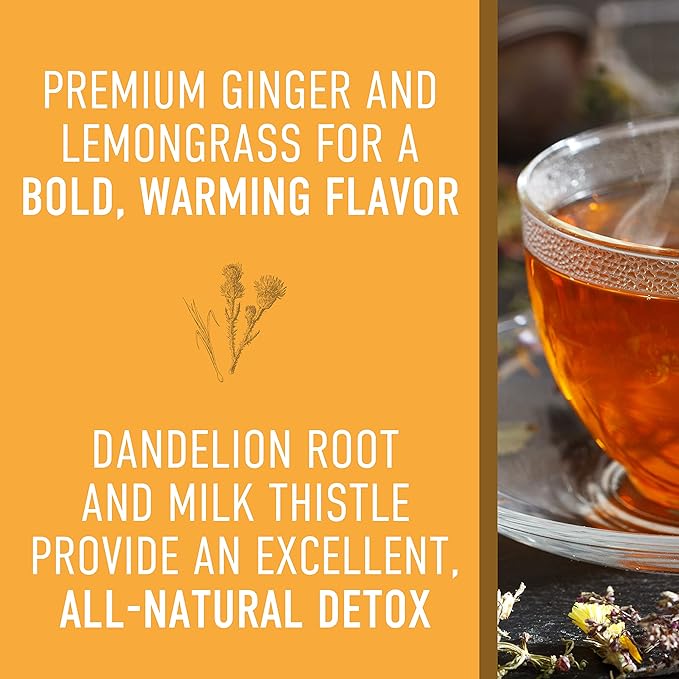Organic Liver Detox Tea - Caffeine Free Skinny Tea - Herbal Slimming and Digestive Tea with Dandelion Root and Lemongrass - Daily Detox tea by Steep Into It (3.5 Ounce)