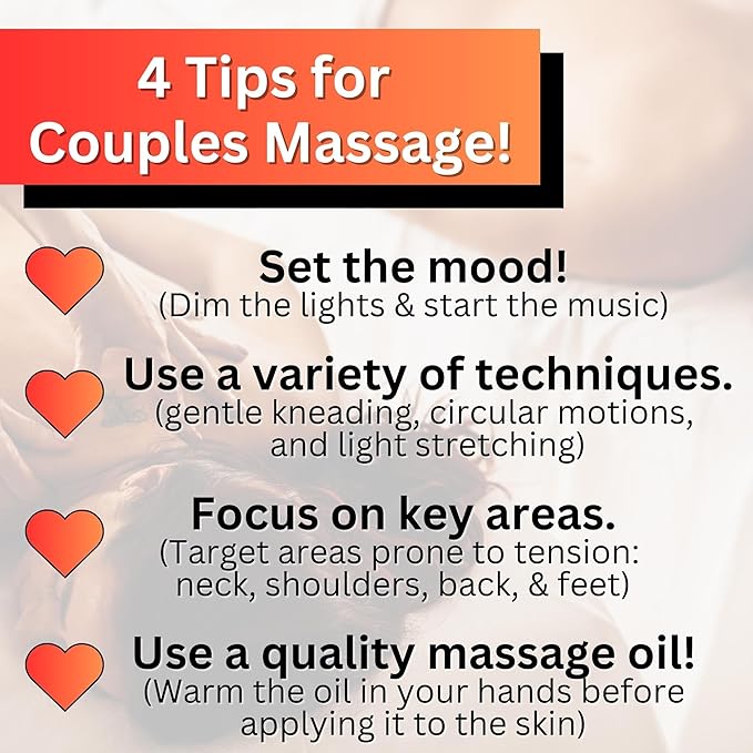 Desire Sensual Massage Oil for Date Night | Best Massage Oil for Couples | All Natural with Sweet Almond, Grapeseed & Jojoba for Smooth Glide & Moisturized Skin 8oz