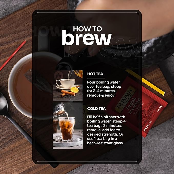 Tea Bunch Twinings 48 Tea Bags Herbal Variety Pack – 8 Herbal Flavors with 20 Honey Sticks, Perfect Tea Gift Set for Any Occasion