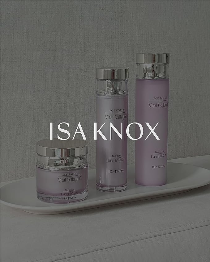 ISA KNOX AGE FOCUS VITAL COLLAGEN Essential Serum (2.4fl oz) - Korean Skin Care, Ampoule by LG Beauty. Hydrolyzed Collagen, Vitamins C, B12 & E