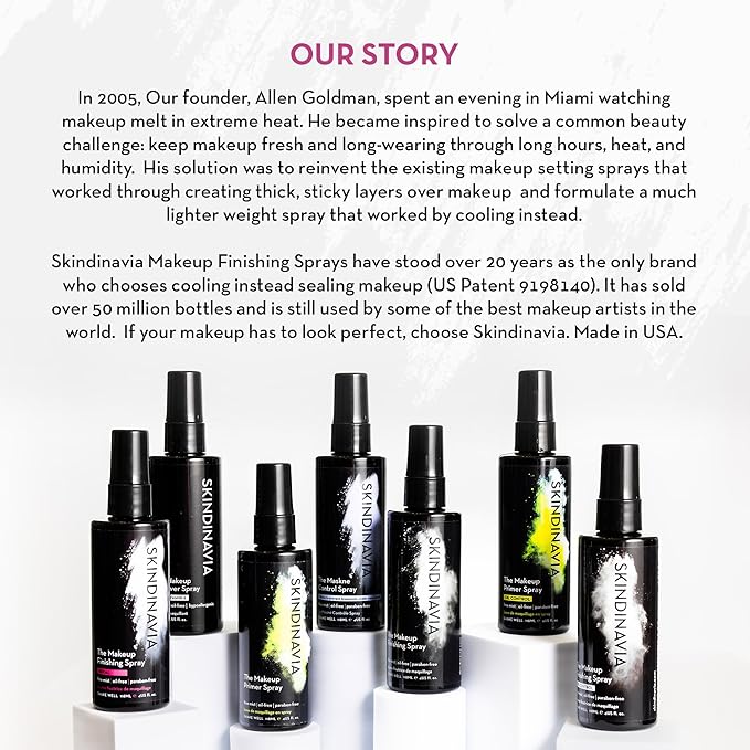 Skindinavia The Makeup Finishing Spray, Bridal Makeup Setting Spray, All-Day Wear, Long-Lasting Up to 16+ Hours, Heat-Resistant & Waterproof, Wedding Day, Bridal Shower Gift, 4.0 Oz