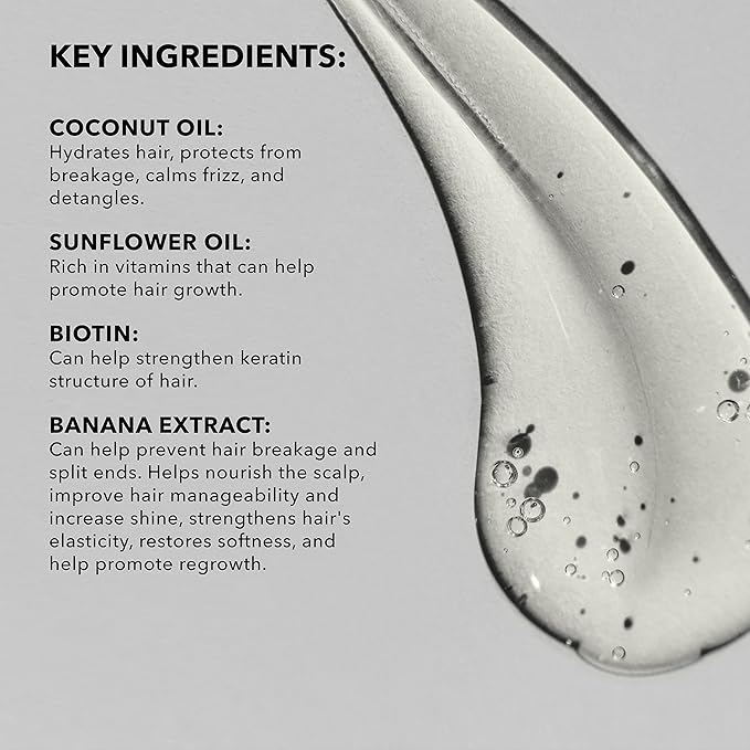 SUNDAY II Hair Flourish - Award Winning Nourishing Overnight Oil-Based Serum for Thicker, Visibly Longer Hair - Keeps Hair Looking, Feeling and Smelling Fresh - 3.38 fl oz