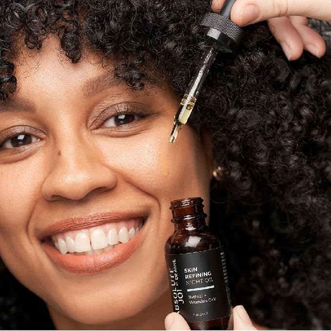 Retinol Oil Serum with Vitamin C, Skin Refining Night Oil for Fine Lines and Hyperpigmentation with Sensitive Skin Friendly Granactive Retinoid - Unscented - 0.5 Fl Oz Sample Size