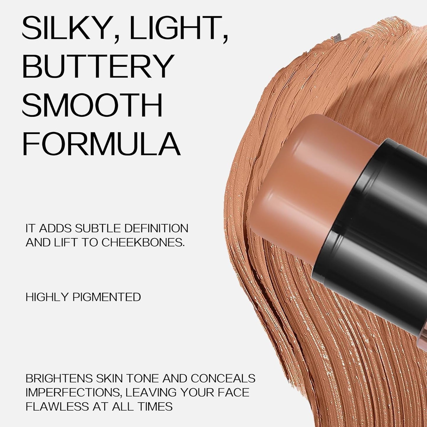 8 Colors Cream Contour Sticks Makeup Kit, Dual-Ended Concealer Stick With Soft Brush, Non-Greasy Long-Wear Face Primer Multi-Use Contouring Pen, Full Coverage Shades Corrector Concealer (06#)