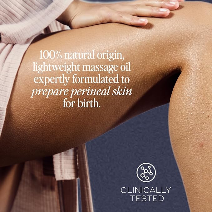 Birth Prep Massage Oil for Pregnancy | Prenatal Skin Prep with Jojoba, Vitamin E & Rosehip | Hydrating, Firming & Moisturizing | Gentle Massage for Birth Recovery & Stretch Support, 30ml