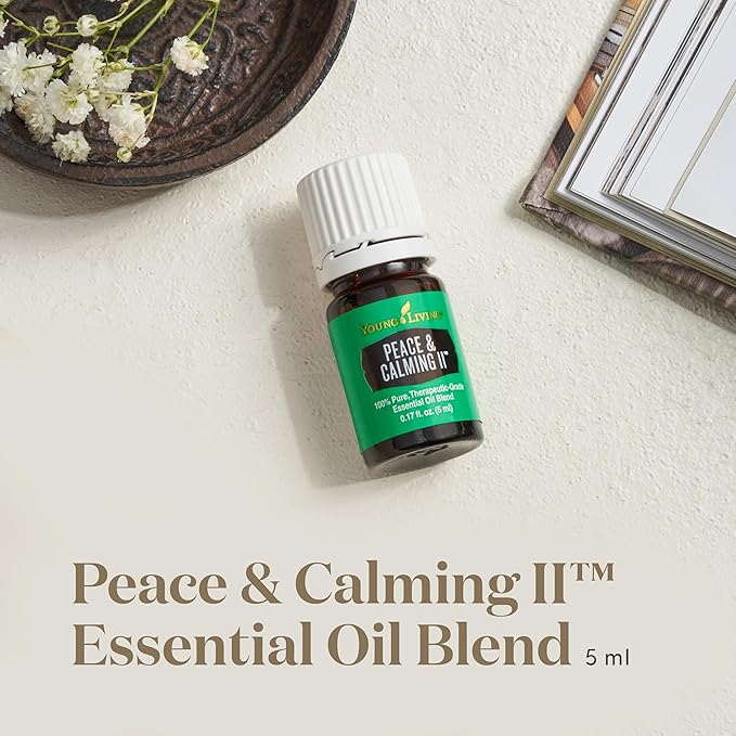 Young Living Peace & Calming II Essential Oil | 5ml | 100% Pure and Premium-Grade | Diffuser-Friendly | Comforting, Fresh Citrus Aroma | Promotes Peaceful Meditation